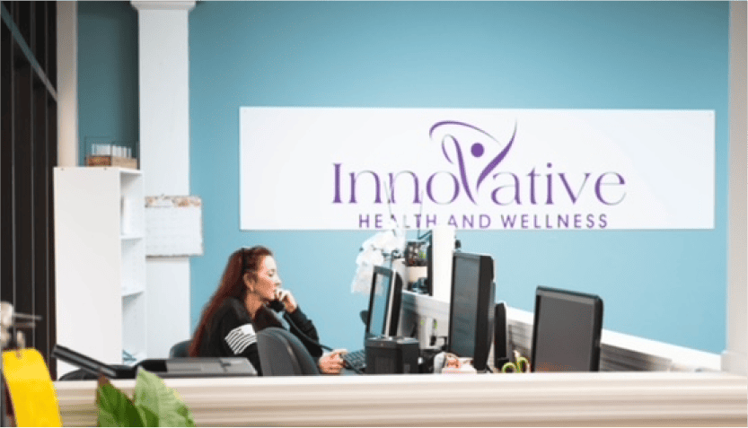 Innovative Health and Wellness Woodstock office front desk